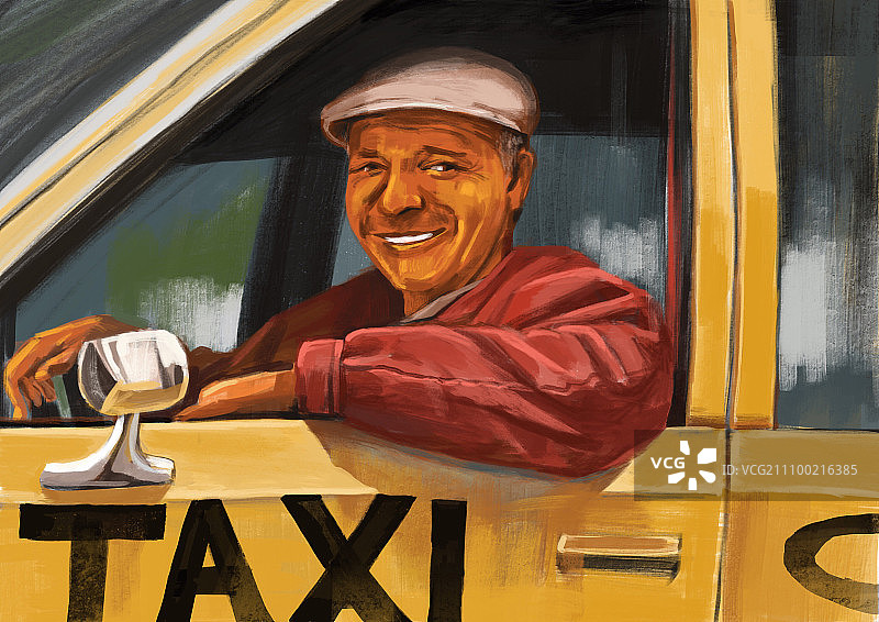 出租车司机图片素材
