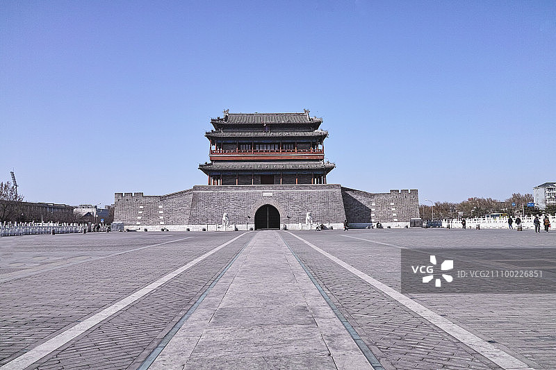 永定门城楼图片素材