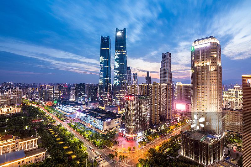 南昌红谷滩全景图图片素材