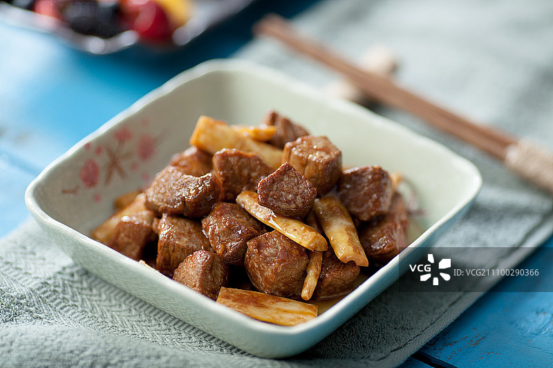 春笋牛肉图片素材