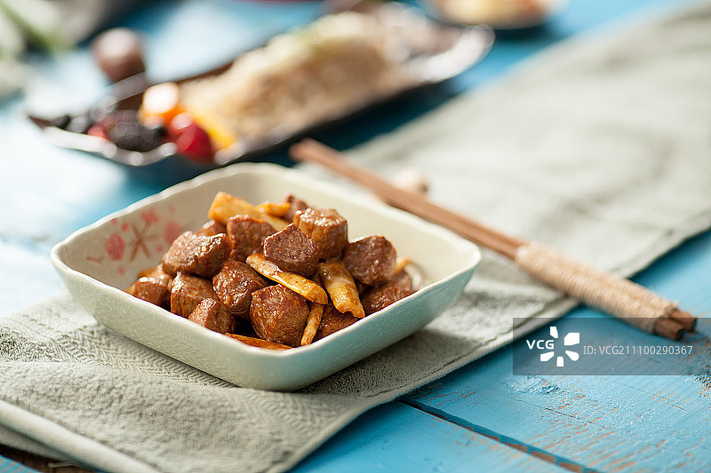 春笋牛肉图片素材