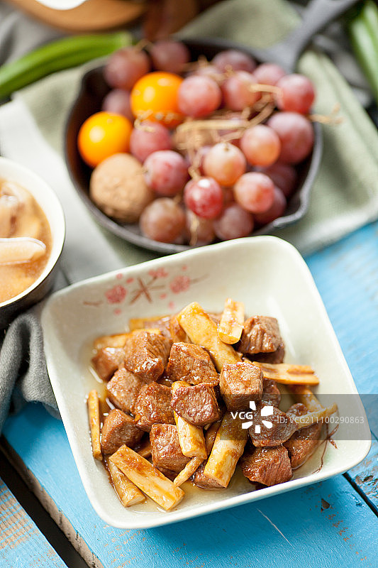 春笋牛肉图片素材