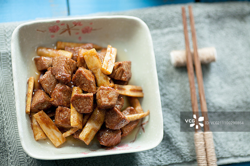 春笋牛肉图片素材
