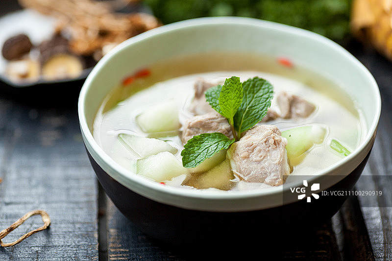 冬瓜排骨汤图片素材
