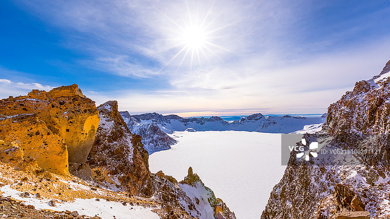 长白山天池图片素材