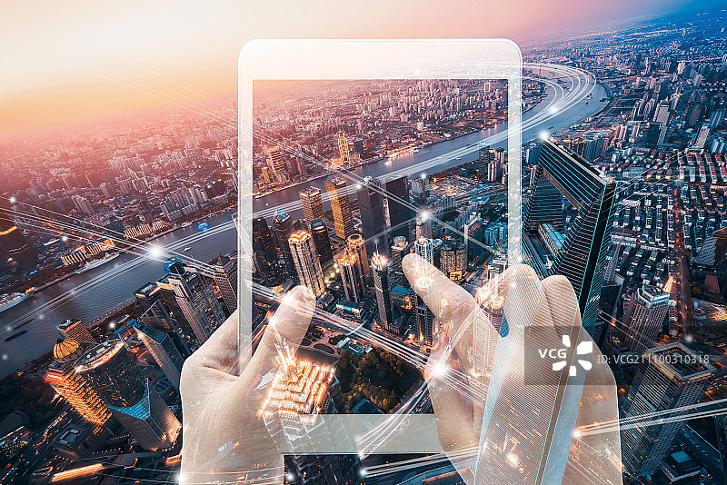 上海城市风光大数据图片素材