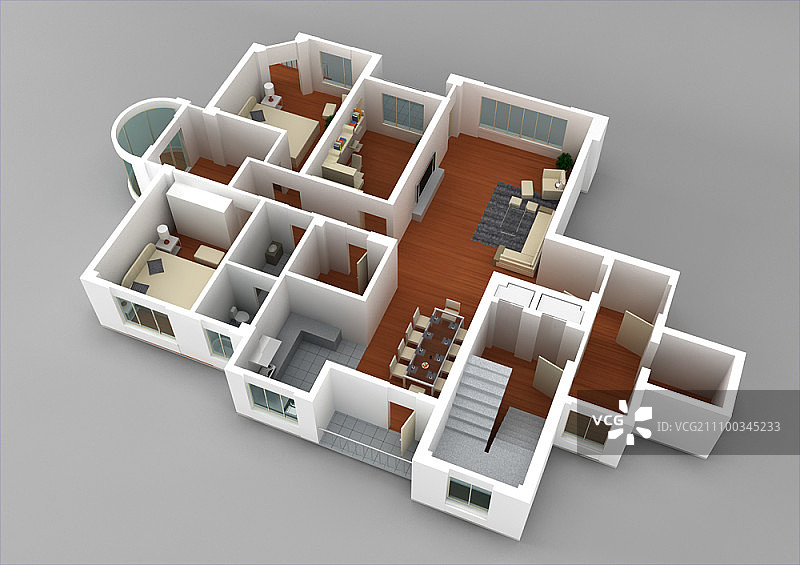 房屋建筑模型图片素材