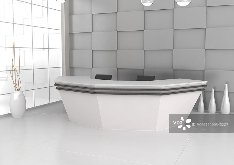 大楼接待处图片素材