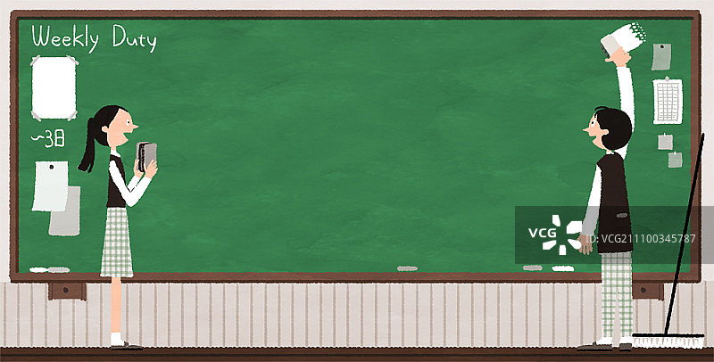 校园生活明信片模板图片素材