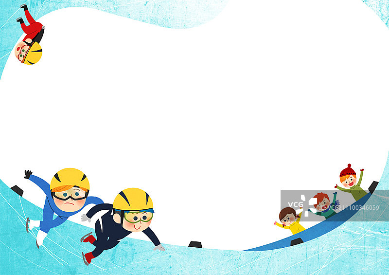 冬季运动，速度滑冰图片素材