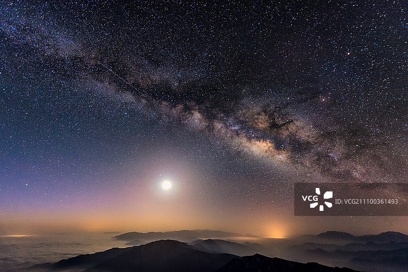 月光银河图片素材