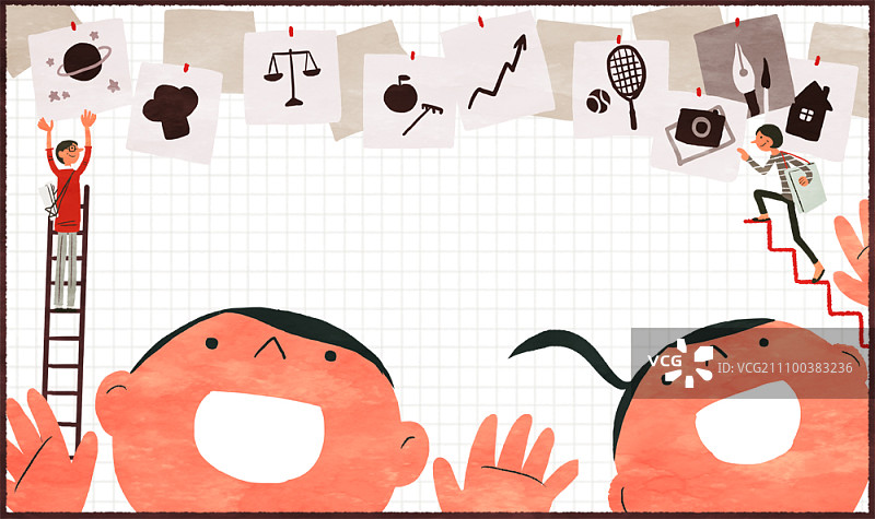 父母帮助孩子们寻找兴趣图片素材