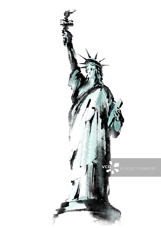 美国的自由女神像图片素材