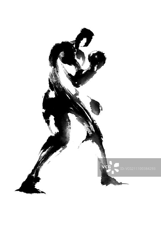 戴拳击手套的拳击手图片素材