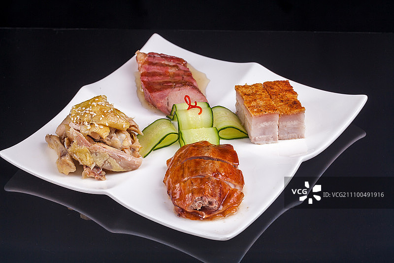 烧味拼盘图片素材