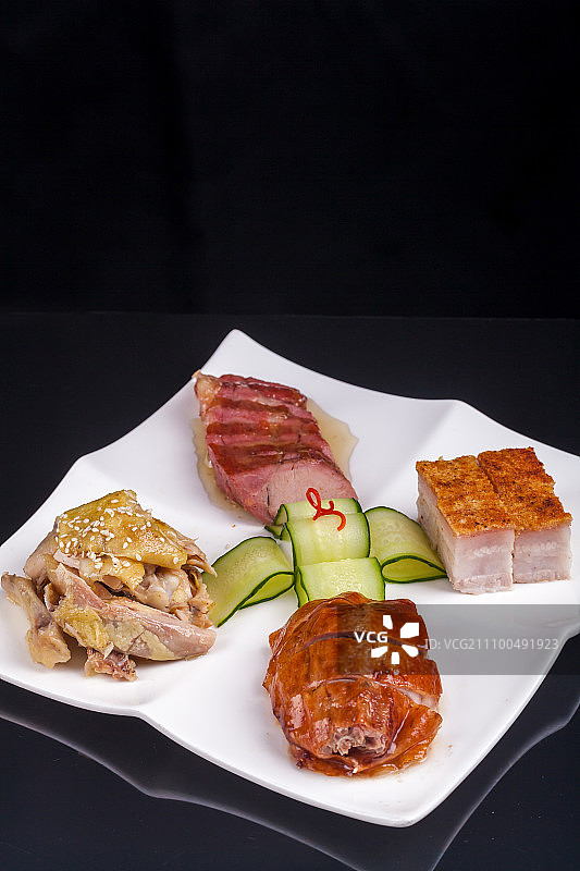 烧味拼盘图片素材