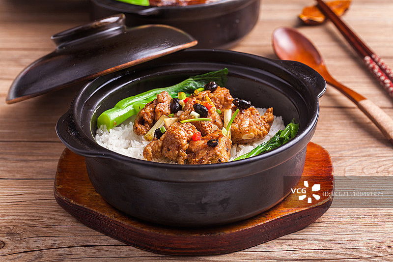 排骨煲仔饭图片素材