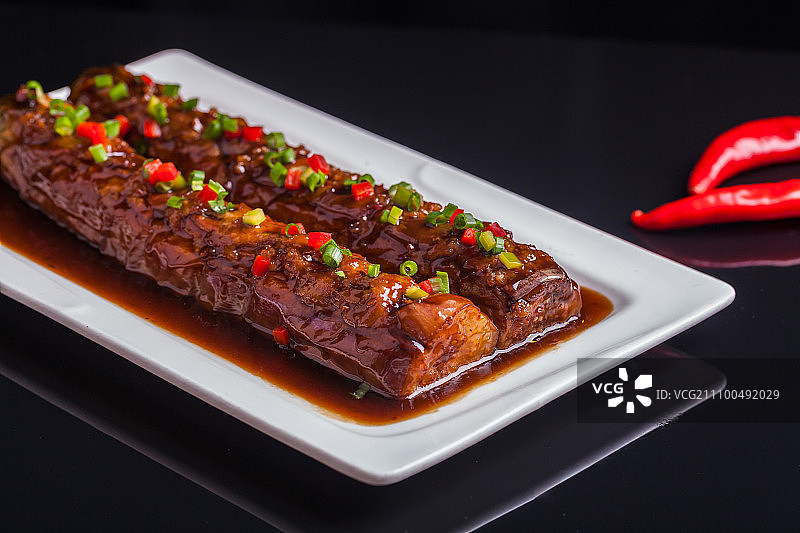 酱烧茄子图片素材