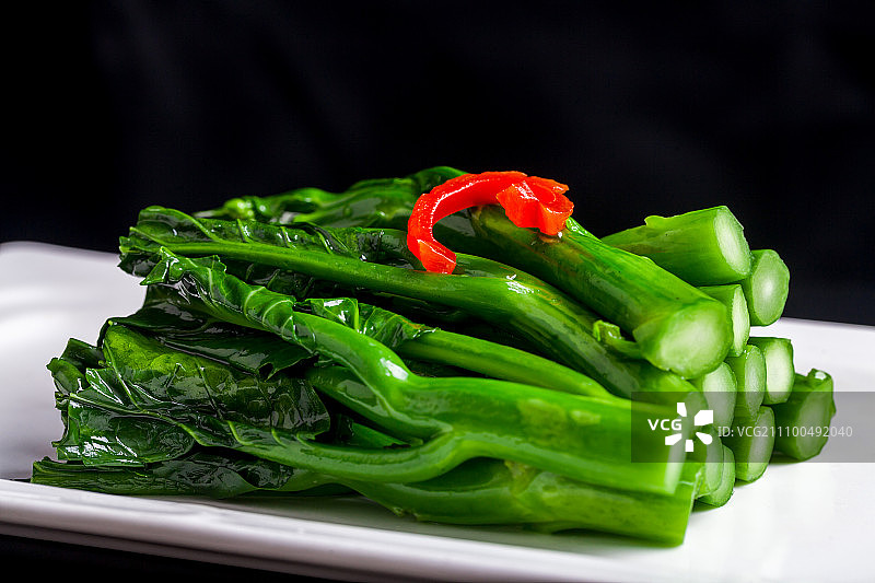 清炒芥蓝图片素材