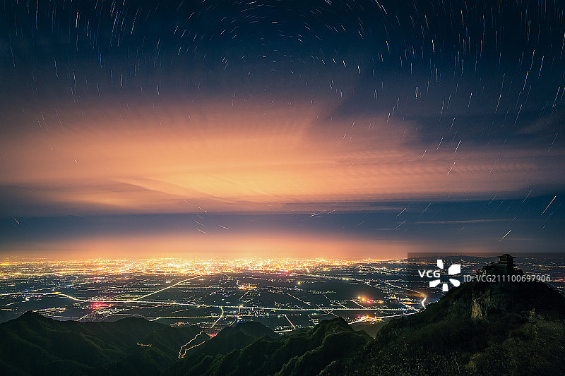 南五台望长安图片素材