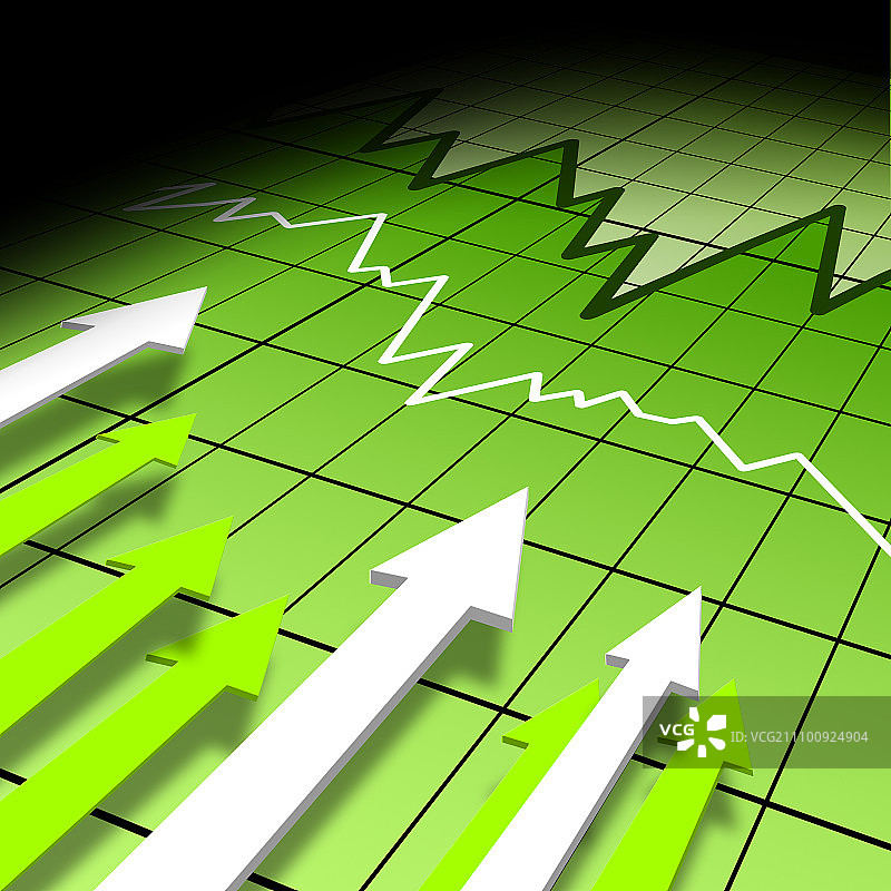 象征增长的金融和商业图表图片素材