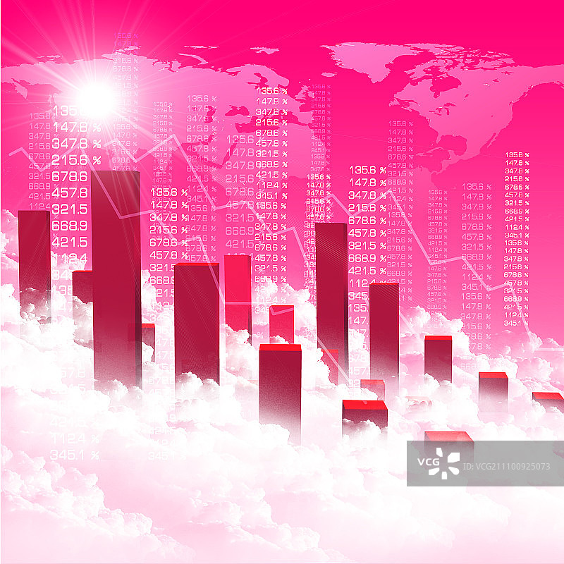 象征增长的金融和商业图表图片素材