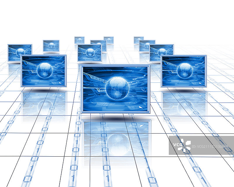 显示世界地图的电脑屏幕图片素材