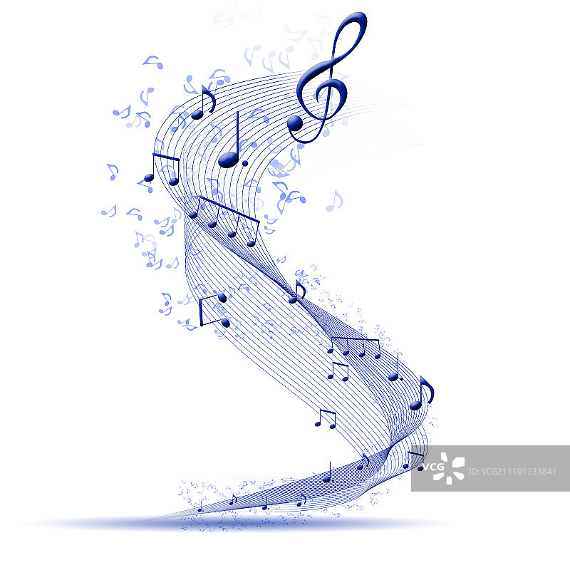 音符音乐符号白色背景合成图图片素材