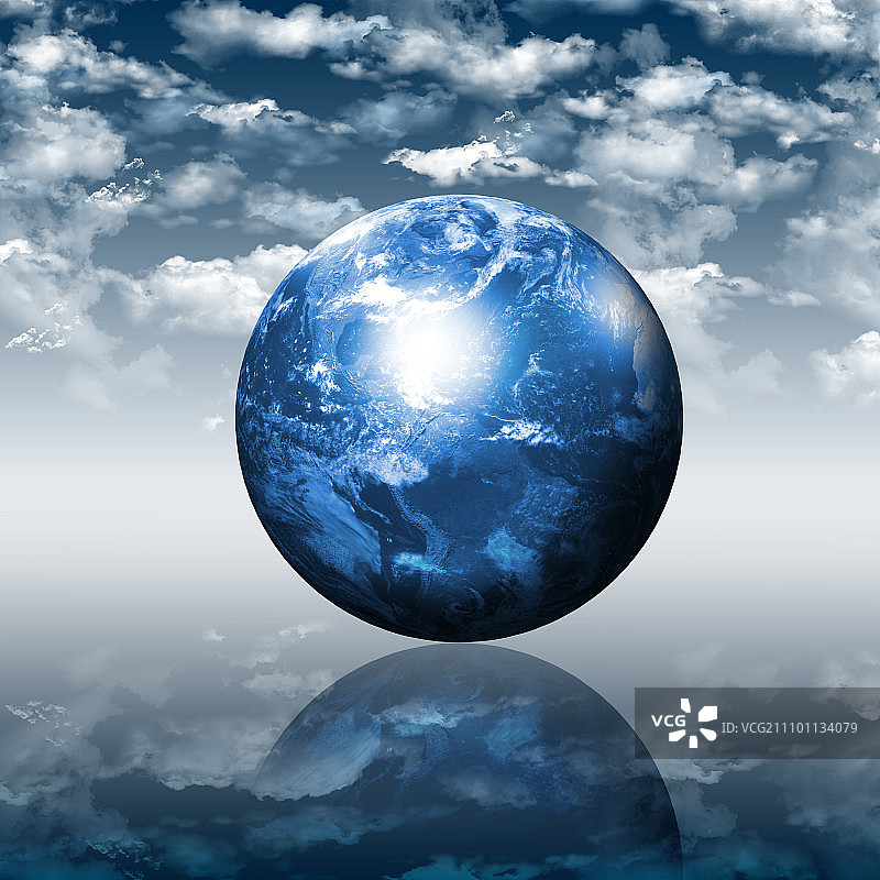 地球：环境保护的象征图片素材