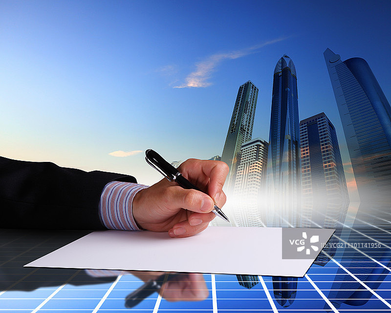 商人签署文件图片图片素材