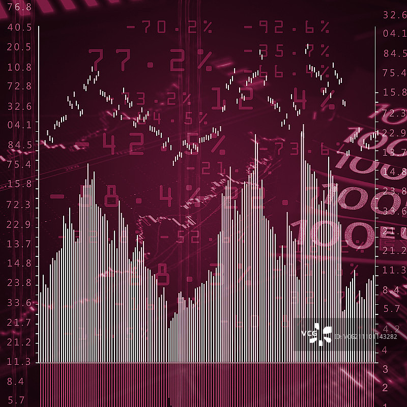 彩色商业金融图表图片素材