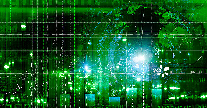 商务数字背景：信息图与商业概念图片素材