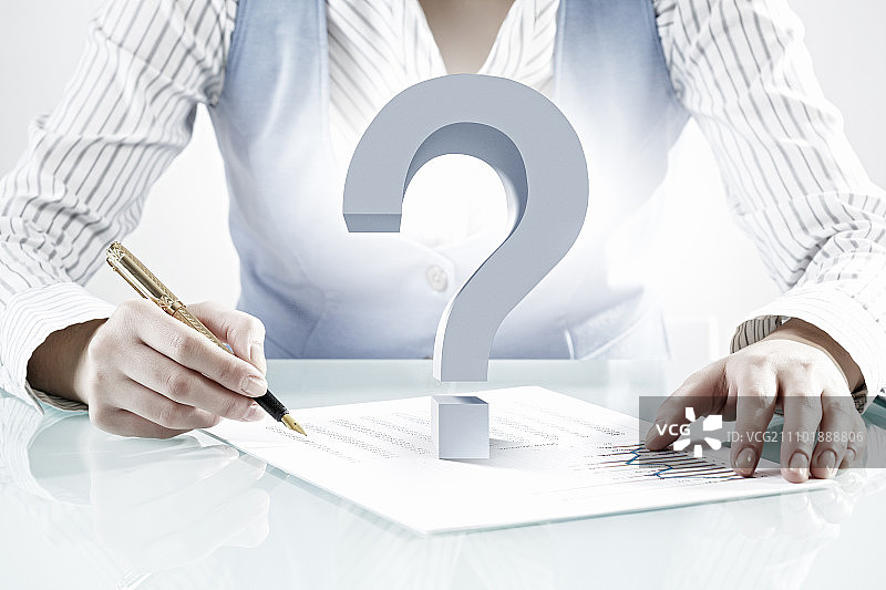 咨询建议与女商人书写图片素材
