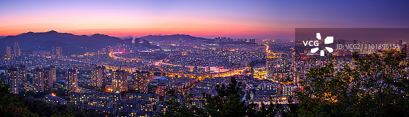 大连台山夜景图片素材