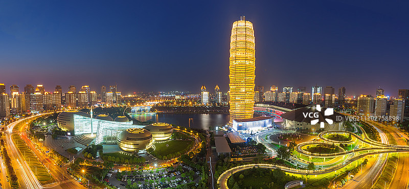 郑州会展中心天际线图片素材