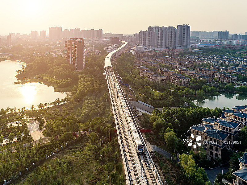 轨道交通高视角图片素材