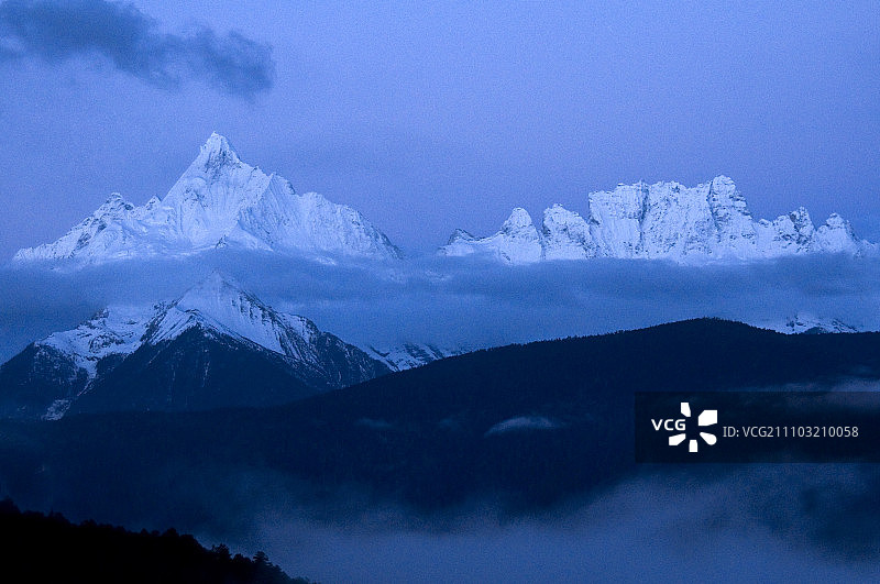 中国,云南省,梅里,梅里雪山,卡瓦格博峰,图片素材