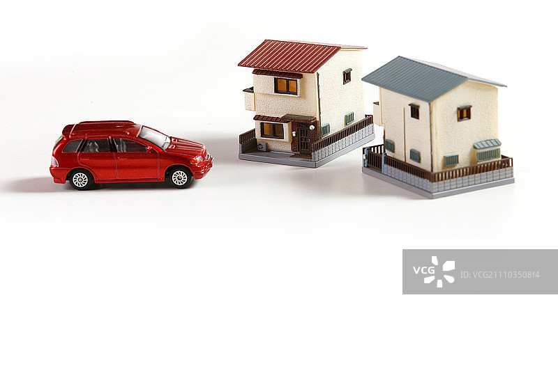 静物房子汽车模型图片素材