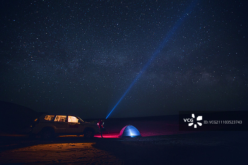 罗布泊星空图片素材