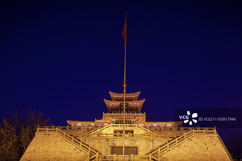 济南市解放阁图片素材