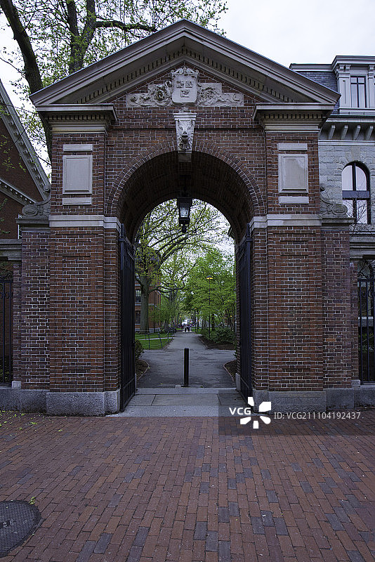 美国哈佛大学正大门图片素材