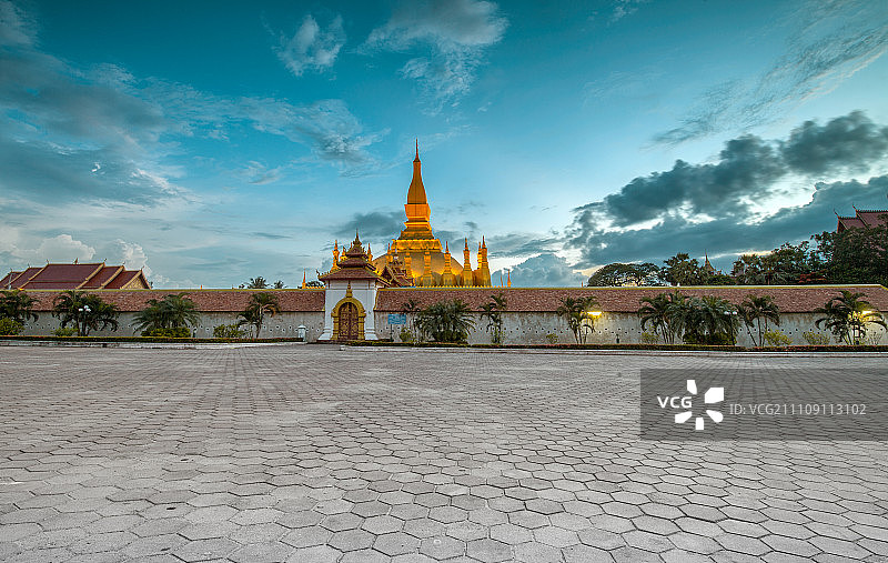 老挝塔銮图片素材