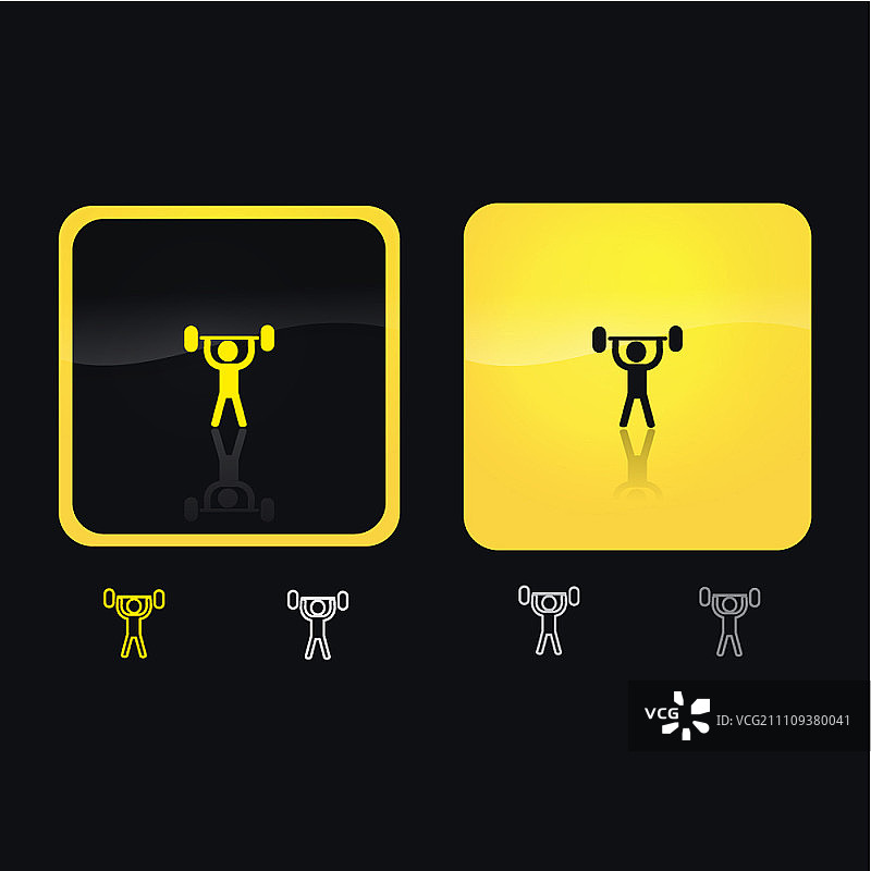 举重象形图图片素材