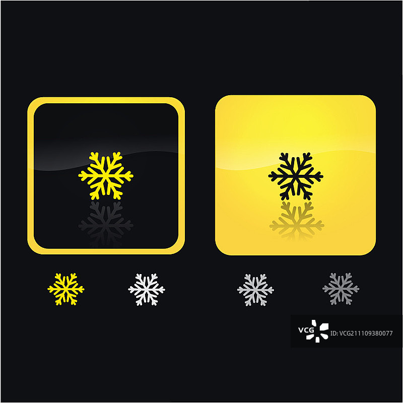 雪花象形图图片素材