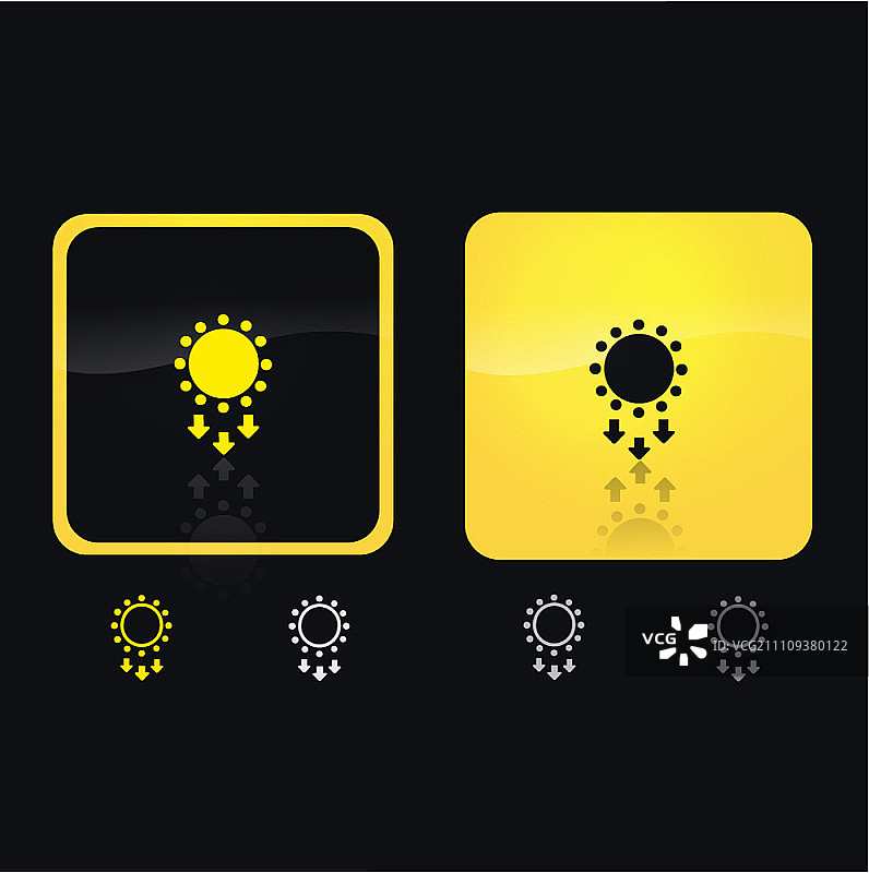 阳光象形图图片素材