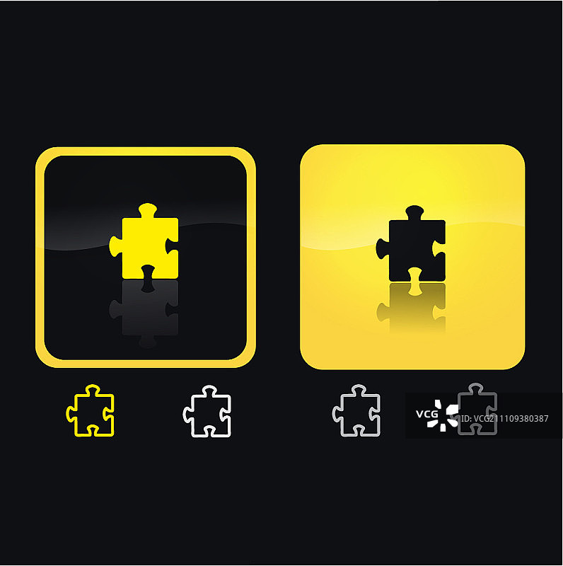 拼图块图标图片素材