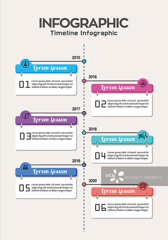 时间轴信息图图片素材