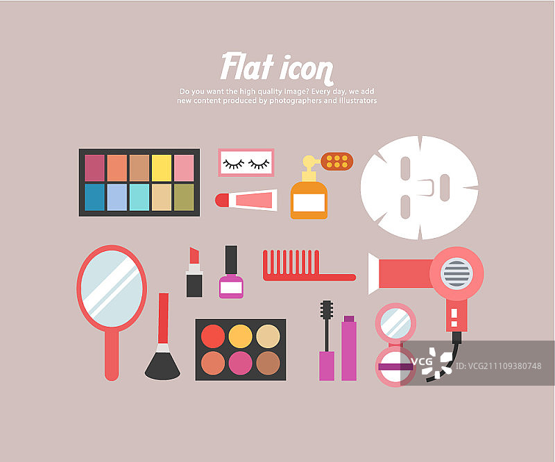 化妆工具图标图片素材