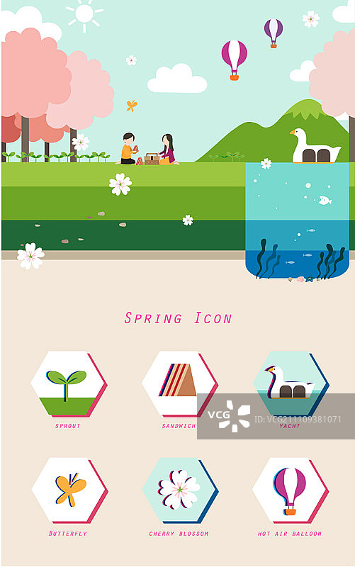 春季图标图片素材
