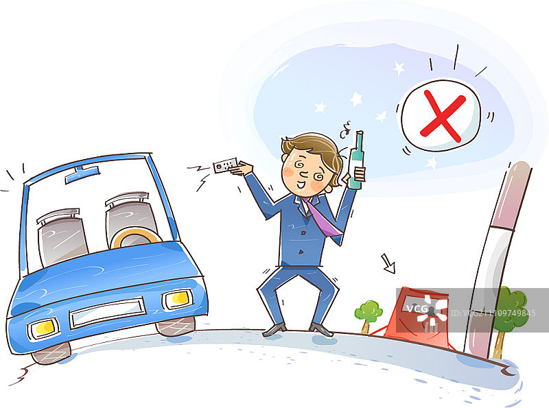 小心酒后驾驶图片素材
